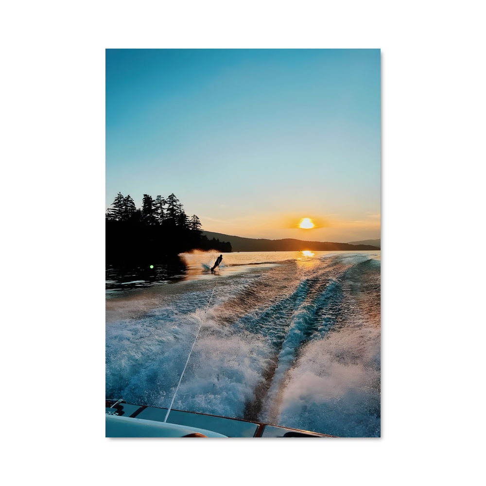 Poster Coucher de Glisse